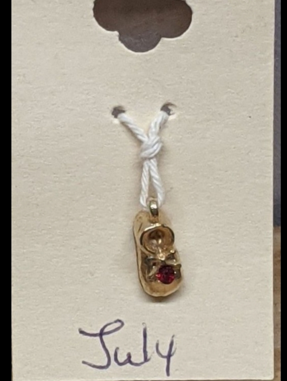 July Birthstone Shoe Charm